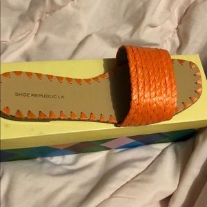 Slide on sandals